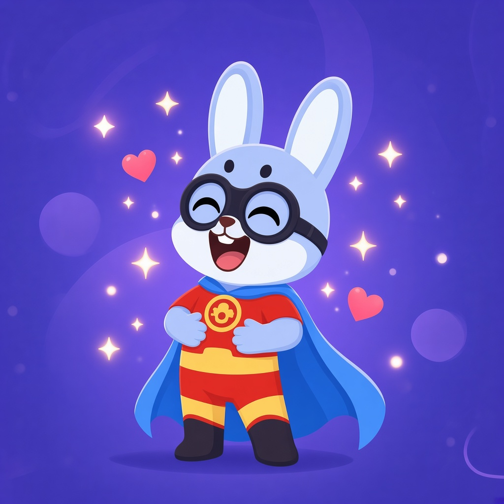 Giggle Hero laughing