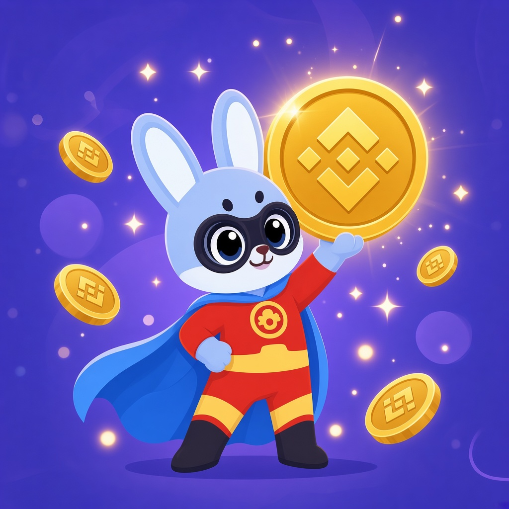 Giggle Hero holding a giant golden coin